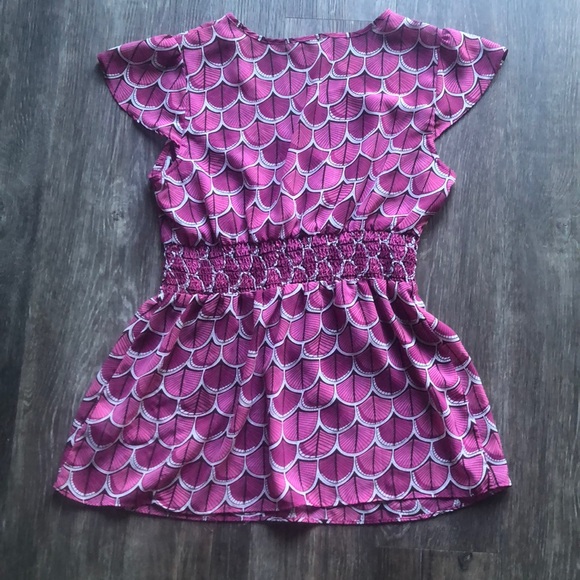 Women’s Sheer Apt 9 Short Sleeve Blouse Sz M - Picture 4 of 4